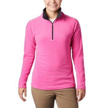 Columbia TTIP Glacial 1/2 Zip Top Fleece, Sudaderas Rosas Negros Para Mujer | 769820-OJC